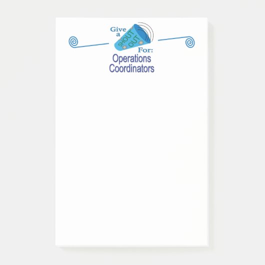 Post-it® Shout Out pour les coordinateurs des opérations (Devant)