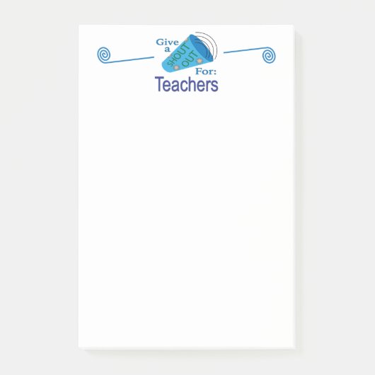Post-it® Shout Out pour les enseignants (Devant)