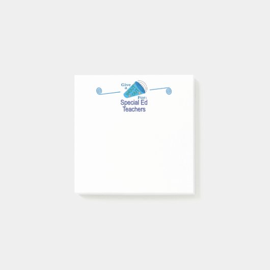 Post-it® Shout Out pour les enseignants de l'éducation spéc (Devant)