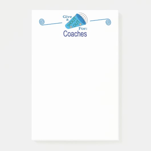 Post-it® Shout Out pour les entraîneurs (Devant)