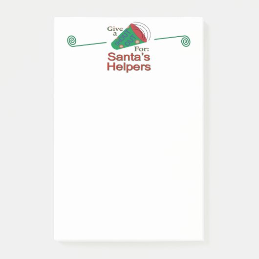 Post-it® Shout Out pour Père Noël Helpers (Devant)