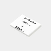 Post-it® si tout le reste échoue (Incliné)