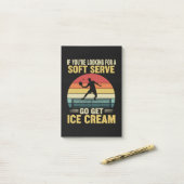Post-it® Si vous cherchez un pickleball à service doux  (Sur un bureau)