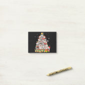 Post-it® Siberian husky christmas tree lights dog (Sur un bureau)