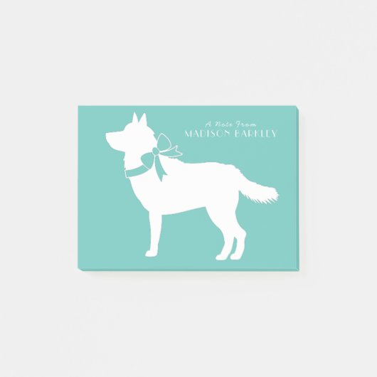 Post-it® Sibérie Husky Chien Chien Chien Chiot Malamut (Devant)