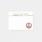 Post-it® Signature de paix de (Devant)