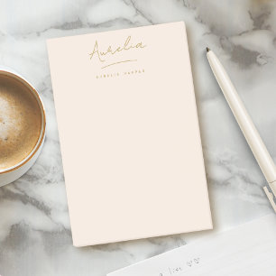 Post-it® Signature Monogramme Simple Feminine Blush Pink Go