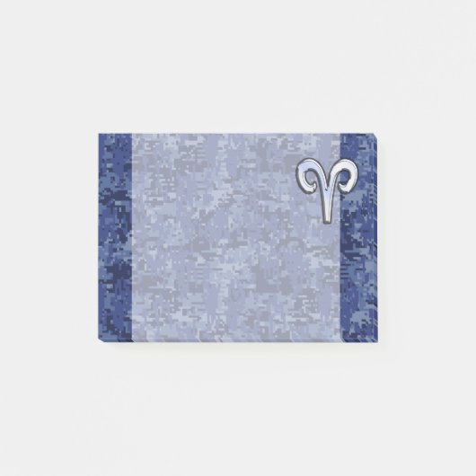 Post-it® Signe Aries Zodiac sur la déco photo numérique ble (Devant)