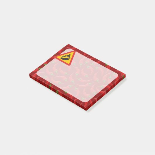 Post-it® Signe de danger de piment (Incliné)