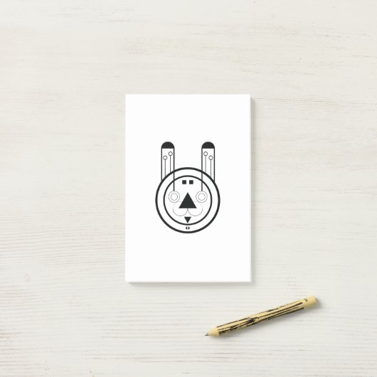 Post-it® SIGNE DE Lapin (Sur un bureau)