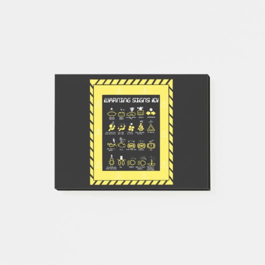 Post-it® Signes d'avertissement 101 (Devant)