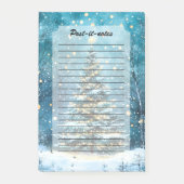 Post-it® Silent Night Glow Bright Christmas Forest Tree (Devant)