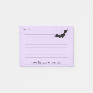 Post-it® Silhouette de batte de Halloween au-dessus du