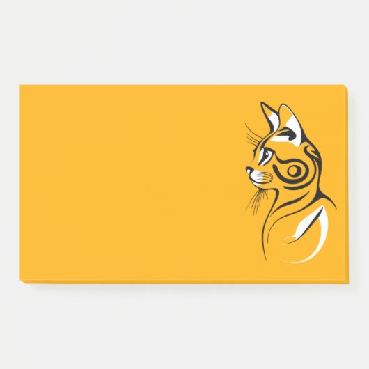 Post-it® Silhouette de chat (Devant)