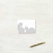 Post-it® Silhouette de chats (Sur un bureau)