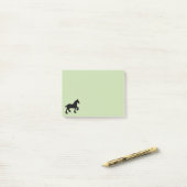 Post-it® Silhouette de cheval de trait (Sur un bureau)