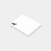 Post-it® Silhouette de chien de chasse de Labrador Retriver (Incliné)