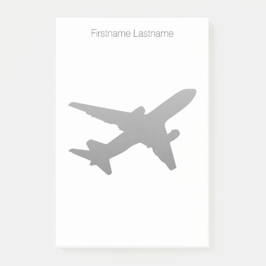 Post-it® Silhouette de jet (Devant)