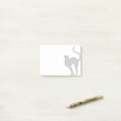 Post-it® Silhouette de position de chat (Sur un bureau)