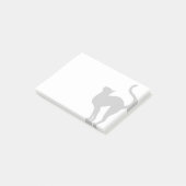 Post-it® Silhouette de position de chat (Incliné)