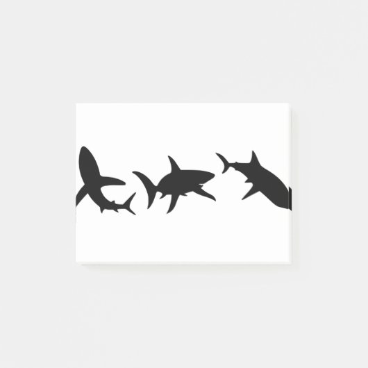 Post-it® Silhouette de requin (Devant)