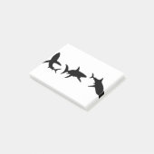 Post-it® Silhouette de requin (Incliné)