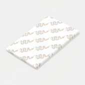 Post-it® Silhouette de serpent marron et or (Incliné)