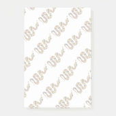 Post-it® Silhouette de serpent marron et or (Devant)