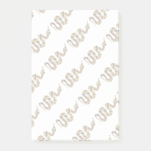 Post-it® Silhouette de serpent marron et or