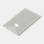 Post-it® Silhouette d'éléphant blanc | Personnalisé (Incliné)