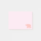 Post-it® Silhouette d'éléphant rose (Devant)
