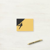 Post-it® Silhouette d'escalade de roche (Sur un bureau)