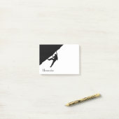 Post-it® Silhouette Escalade de rock (Sur un bureau)