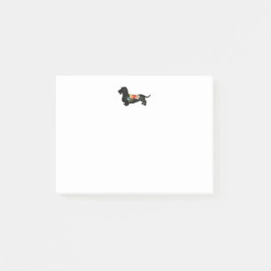 Post-it® Silhouette florale à poils durs Dachshund