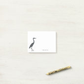 Post-it® silhouette Great Blue Heron Egret personnalisé (Sur un bureau)