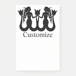 Post-it® Silhouette Tonnerre_Cove de sirène à deux queue