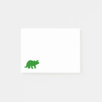 Silhouette verte de dinosaure de Triceratops