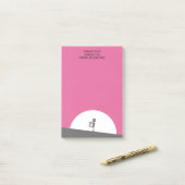 Post-it® Silhouette Zombie avec Pleine lune personnalisée (Sur un bureau)