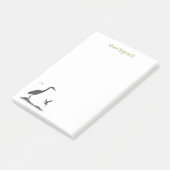 Post-it® Silhouettes du Grand Héron Bleu (Incliné)