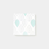 Post-it® Silver & Turquoise Design chic & moderne feuille (Devant)