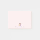 Post-it® Simple arc-en-ciel rose pâle Personnalisé (Devant)