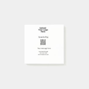 Post-it® Simple balayage minimal pour payer Ajouter un logo