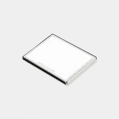 Post-it® Simple Basic Personalize Black Border Stationery (Incliné)