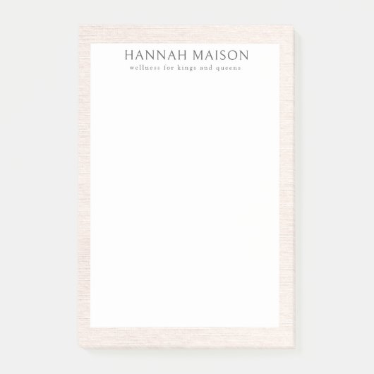 Post-it® Simple Beige Moderne Minimaliste (Devant)