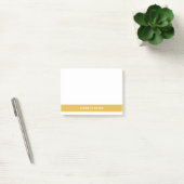Post-it® Simple Bloc de Couleur Jaune Minimal Moderne  (Bureau)