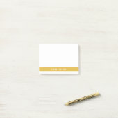 Post-it® Simple Bloc de Couleur Jaune Minimal Moderne  (Sur un bureau)