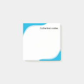 Post-it® Simple blue & black waves customizable (Devant)