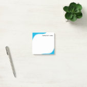 Post-it® Simple blue & black waves customizable (Bureau)