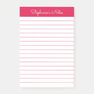 Post-it® Simple cerisier rouge Linu Personnalisé