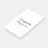 Post-it® Simple congratulation graduation add your (Incliné)